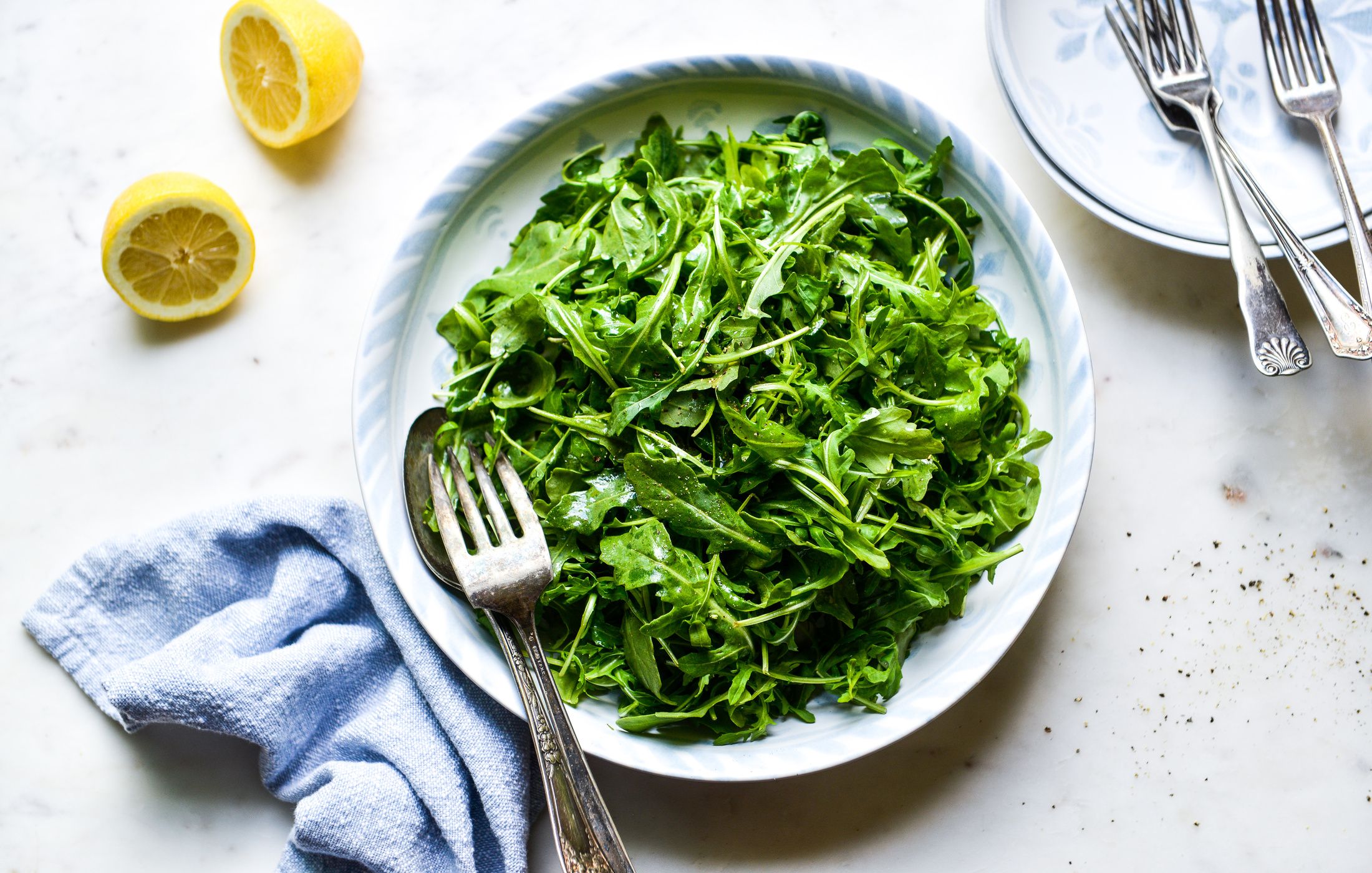 SIMPLE ARUGULA AND LEMON SALAD-1