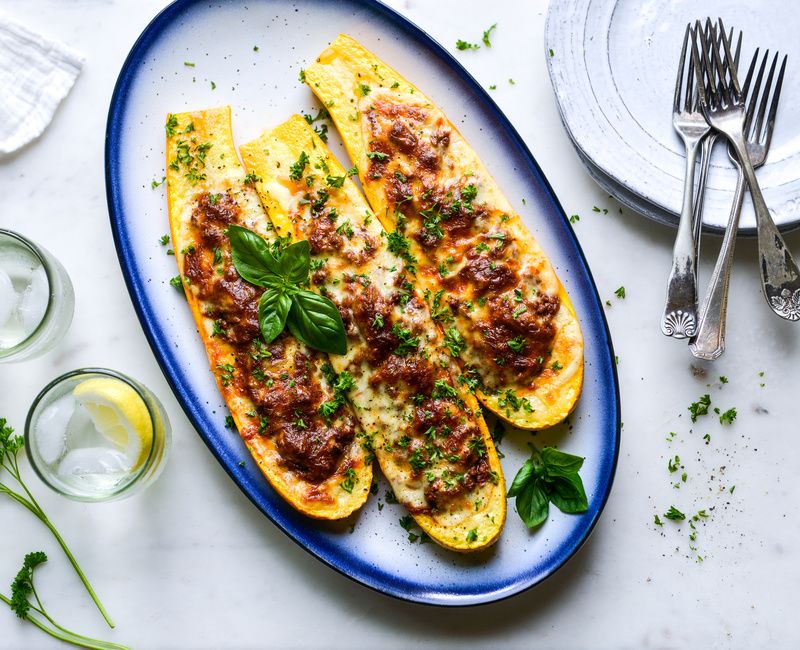 KETO BEEF STUFFED ZUCCHINI BOATS-2